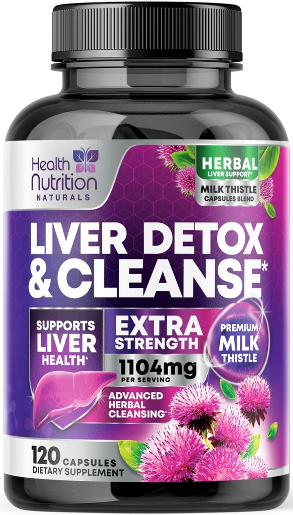 Õrn maks Puhasta Detox & Remont valem - Advanced Maksatoetus täiendus Silymarin Piimaohakas, Dandelion Juur, Artichoke ekstrakt, Kurkum, Koliin & Beetroot - 120 Veggie kapslid