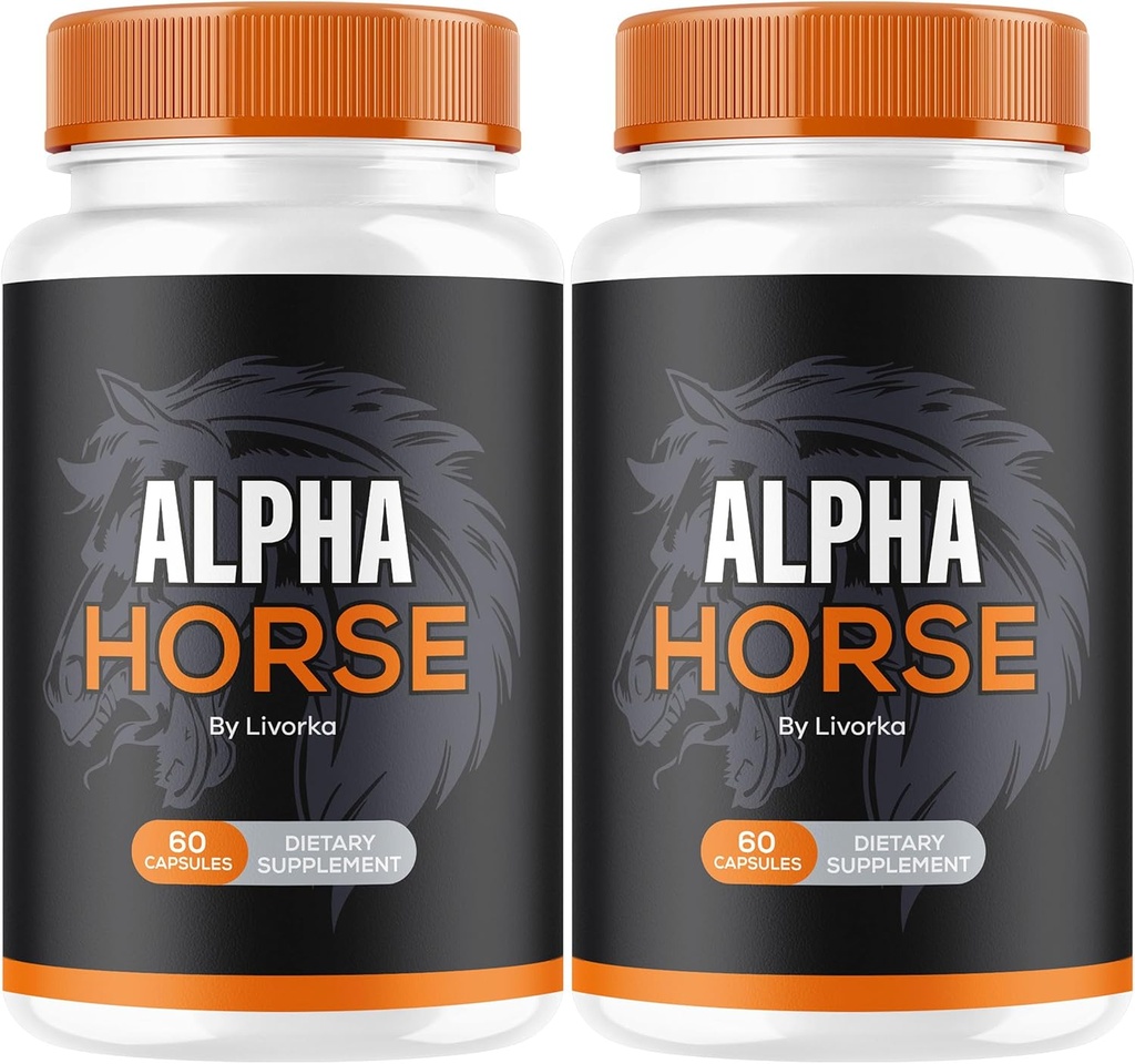 (2 Pack) Alfa hobune, Alfa Hobuse pillid meestele, Alfa Hobuse kapslid, Alfa Hobuse lisand, Alfa Hobuse Vitamiin Kõik looduslikud Premium Formula, Alfa Hobuse lisatoetus, 120 kapslit 2 kuud