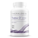 Theralogix Thera-D 2000 D-vitamiini lisand - 2000 IU (50 mikrogrammi) D3-vitamiini tabletid - 180-päevane pakkumine - immuunsuse lisand naistele ja meestele - AIDS luu ja südame tervis - NSF sertifitseeritud - 180 tabletti