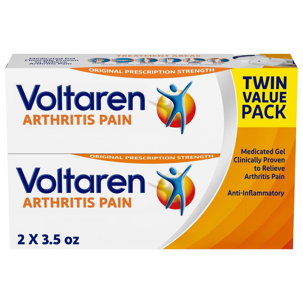 Voltaren artriit Valugeel võimsa paikse artriidi valu leevendamiseks diklofenakiga - NEW Easy Open Cap - 100 g x 2