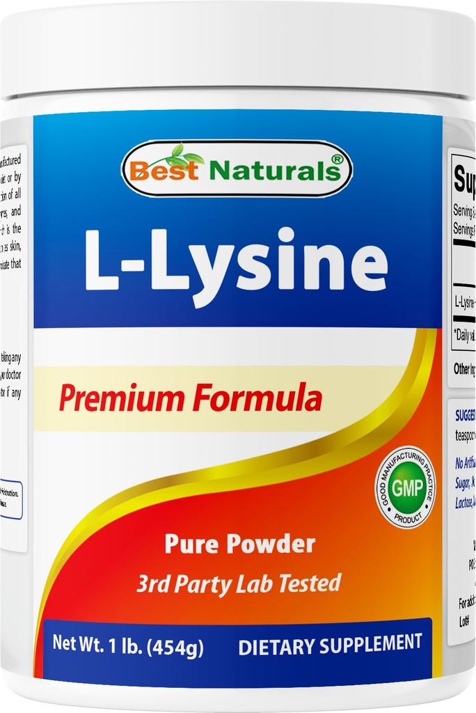 Parimad looduslikud lüsiinipulber, 1 nael - 100% puhas (1 LB (pakk 1))