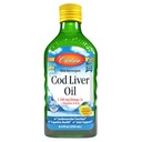 Carlson - tursamaksaõli, 1100 mg oomega-3-sid, vedel kalaõli lisand, metsikult püütud Norra Arktika, jätkusuutlikult hangitud Põhjamaade vedelik, sidrun, 250 ml