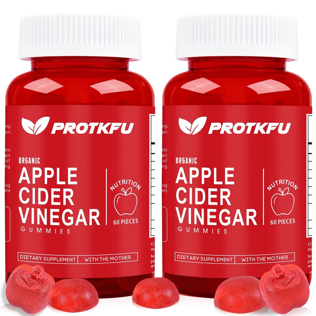 Apple Cider Äädikas Gummies, 120 Count Max Tugevdus 1000mg ACV Gummies vitamiin B12 & B6, Metabolism, Seedimine, Detox, Soolestiku ja Immuunsüsteemi Tervis, Vegan & Non-GMO, želatiinivaba