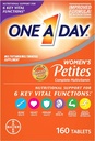 Üks päev Naiste Petites Multivitamiinid, Täiendus A-vitamiini, C-vitamiini, D-vitamiini, E-vitamiini ja tsink immuunsüsteemi tervise toetamiseks, B-vitamiinid, Biotiin, Folaat (foolhappena) & More, 160 Count