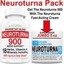 Närvi Relief Cream 8 oz Plus Neuroturna Närvitugi 900 mg ALA tugi