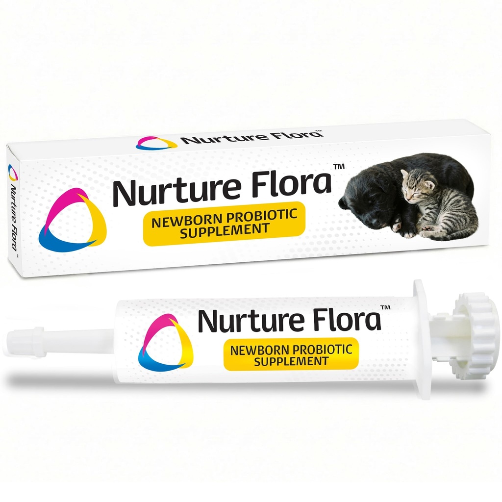 Elustamine Animal Health Breeder's Edge Nurture Flora kutsikatele ja kassipoegadele | Colostrum Supplement for Kutsikad & Kittens | Valk & Vitamiinid & Mineraalid | Lihtne seedida | 30 ml Lihtne manustada