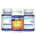 Lipozene kaalulangus pillid 2 pudelit 30 kapslit iga koos 30 Count pudel MetaboUp Plus