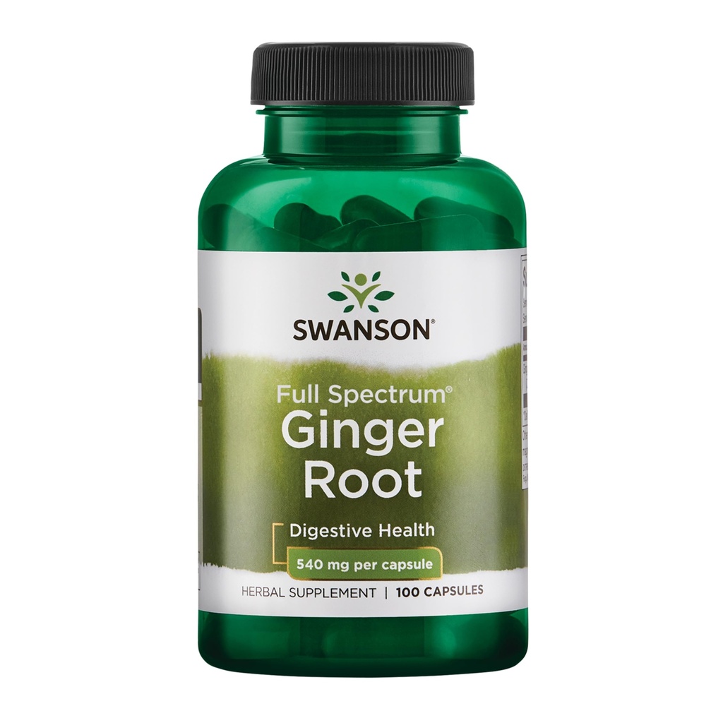 Swanson Premium Brand Ginger Juur 540 Milligrams 100 kapslit
