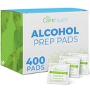Care Touch Alkohol pühkida individuaalselt pakitud - Prep Pads 70% isopropüülalkohol, suurepärane kodu, meditsiinilised ja esmaabi komplektid steriliseeritud, antiseptiline 2-Ply tampoonid 400 loend