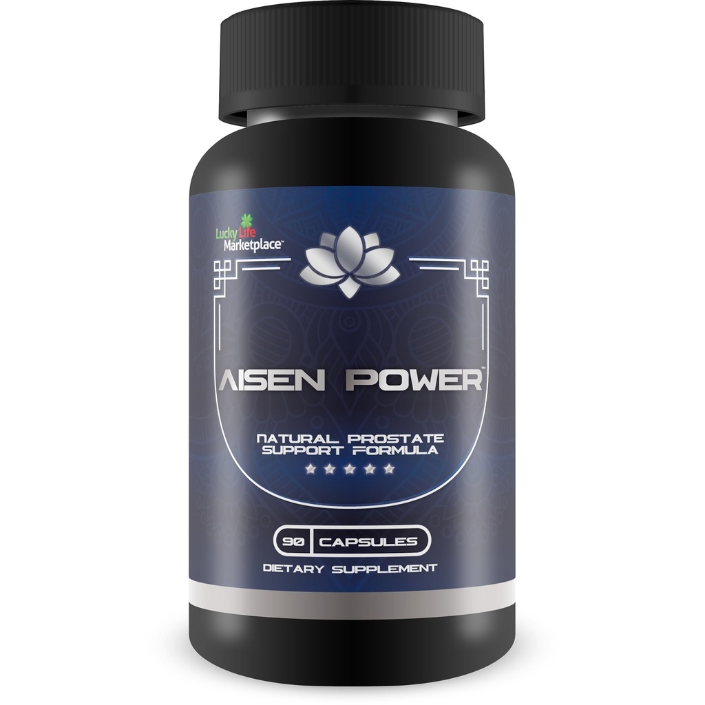 Aisen Power Supplement - Mees eesnäärme tugi täiendada - Abi tervisliku kuseteede voolu ja põie tühjenemine - Vähendatud põletik Toetus - Eesnäärme suurus Toetus - Aisen Power pillid
