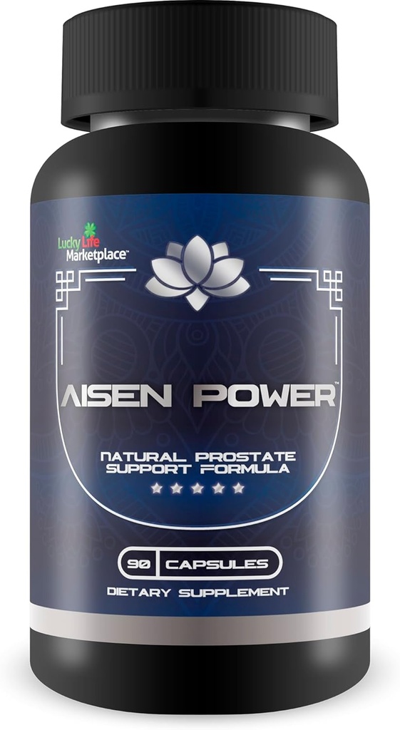 Aisen Power Supplement - Mees eesnäärme tugi täiendada - Abi tervisliku kuseteede voolu ja põie tühjenemine - Vähendatud põletik Toetus - Eesnäärme suurus Toetus - Aisen Power pillid