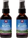 WishGarden maitsetaimed Sleepy Nights Taimne uni Toetus + tõsine lõõgastav looduslik lõõgastav lihaste täiendus (2-2oz Bundle)