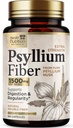 Psyllium Husk kapslid 1500 mg - Natural Fiber Supplement pillid, igapäevane seedimine, Colon Health, & Regularity Support, Taimne Psyllium Husks Pulber kapslid, Vegan, Non-GMO - 180 Veggie kapslid