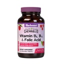 Bluebonnet Nutrition Earth Sweet Vitamiin B6, B12, Plus Foolhappe närimistabletid, Vegan, Taimetoitlane, Gluteenivaba, Sojavaba, Piimavaba, Kosher, 60 närimistabletti, Vaarikamaitse