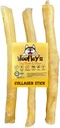 Woofley 12-tollised puhtad kollageenipulgad koertele (3 krahv) - närid keskmistele ja suurtele koertele - Bully Stick Rawhide Alternatiiv