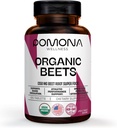 Pomona Wellness Beetroot Supplement Powder 1350mg, Supports Blood Pressure, Heart Health, Circulation, Energy & Athletic Performance, USDA Organic, Non-GMO, Vegan, 100 Tablets