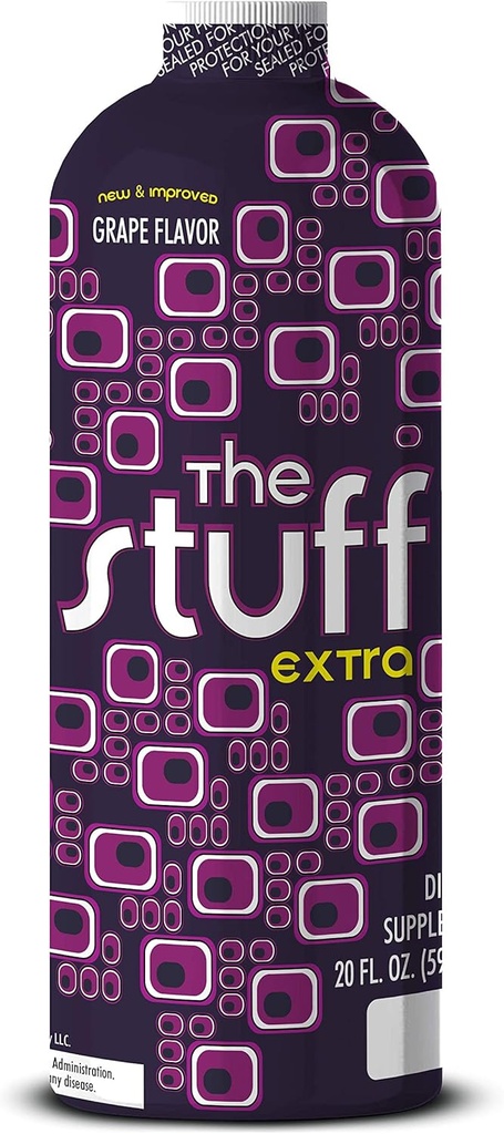 Detoxify – Stuff Extra – Viinamarjamaitse – 20 oz – professionaalselt formuleeritud intensiivne taimepuhastus – parandab keha loomulikke puhastusprotsesse – Plus Sticker