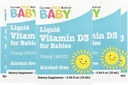 California Gold Nutrition Baby Vitamiin D3 poolt - Vedel D3 toidulisand imikutele, taimetoitlane Sõbralik - Alkohol ja gluteenivaba, mitte-GMO - 10 mcg (400 IU), 0,34 fl oz (10 ml)