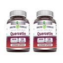 Amazing valemid Quercetin 500mg Veggie kapslid täiendada | Mitte-GMO | Gluteenivaba | toetab üldist tervist ja heaolu (120 Count | 2 Pack)