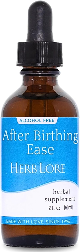 Herb Lore pärast sünnitust Ease tinktuur - sünnitusjärgsed tilgad pärast sünnitust krampide ja krampide koorega kokkutõmbed, sinine Cohosh & Motherwort (2 fl oz)
