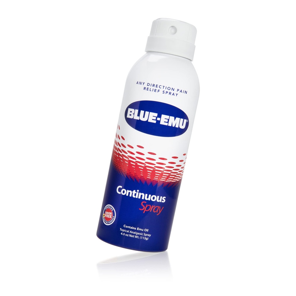 Blue-Emu pidev valu leevendav pihusti kiiretoimelise liigese ja lihaste leevendamiseks, 4 Oz, 1 Pack