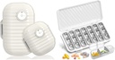 Travel Pill Korraldaja, 7 päeva ja pillide Korraldaja 3 korda päevas, 7 päeva Pill Box - GloDeals Weekly Pill Korraldaja Daily Medicine Container Dispenser Case for Vitamin Fish Oil Supplement