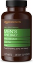 Amazon Elements meeste üks igapäevane multivitamiin, 62% kogu toidu kultiveeritud, vegan, 65 tabletti, 2 kuu pakkumine (pakend võib erineda)