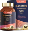 Resveratrooli täiendus Täiendav tugevus berberiiniga Quercetin Green Tea Extract Viinamarjaseemne ekstrakt Polüfenool Antioksüdant Supplement Antioxidant & Heart Health Support 120 kapslit
