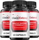 (3 Pack) Gluco Extend Supplement, GlucoExtend Capsule - Advanced Formula Gluco Extend, GlucoExtend Maximum Strength Reviews, 180 kapslit