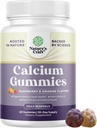 Suure imendumisega kaltsiumkummid D3-vitamiiniga - maitsvad kaltsium 500 mg kummid täiskasvanutele - närimis- ja D-vitamiini lisand luude tervise ja immuunsuse toetamiseks želatiin-vaba 60ct (1 pakend)