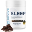 Revive MD Sleep Support Supplement täiskasvanutele, Dark Chocolate - Unelisandid Magneesium (Glütsinaat), Inositool, Glycine & L-Theanine - Soodustab Lõõgastav ja Sleep Tervis (30 Servings)
