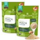 Navitas Organics Maca Powder, 16oz. (2-Pack), 181 Servings - Organic, Non-Gmo, Low Temp-Dried, Gluteenivaba, Light Brown