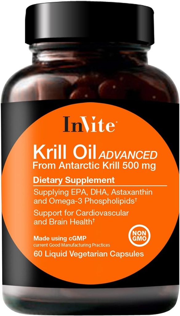 Kutse Tervis Krill Oil Advanced - toetab südame-veresoonkonna ja aju tervist - tarvikud EPA, DHA, astaksantiin ja oomega-3 fosfolipiidid - 60 kapslit (2-Pack)