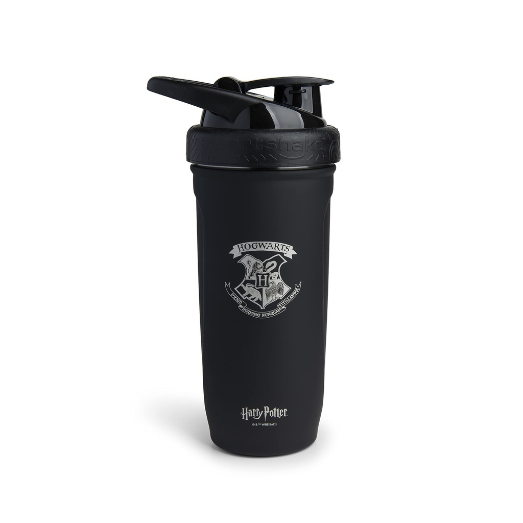 Smartshake Reforce roostevabast terasest Harry Potter Hogwarts Crest Shaker Bottle (900 ML / 30oz) | Kerge kaalu vastupidav Sport Shaker Bottle Soft Lid | Leakproof, BPA Free & DEHP Free