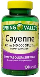 Spring Valley Cayenne kapslid 455 MG 40000 STU 100 Count