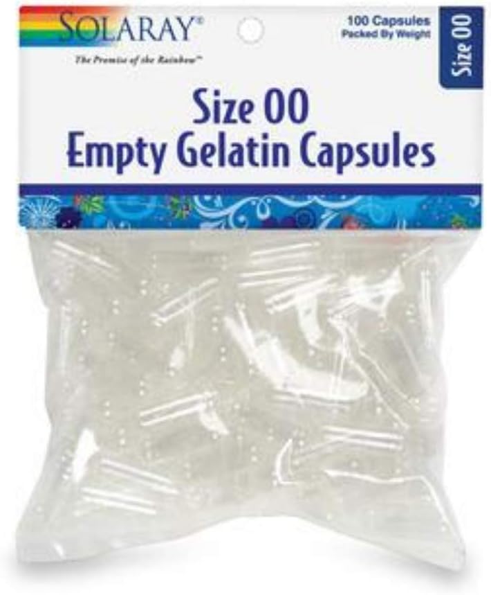 Solaray tühjad kapslid suurus 00 (Bag) | 100ct