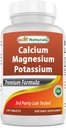 Parim looduslik kaltsium magneesiumkaalium - 120 tabletti - mitte-GMO ja gluteenivaba