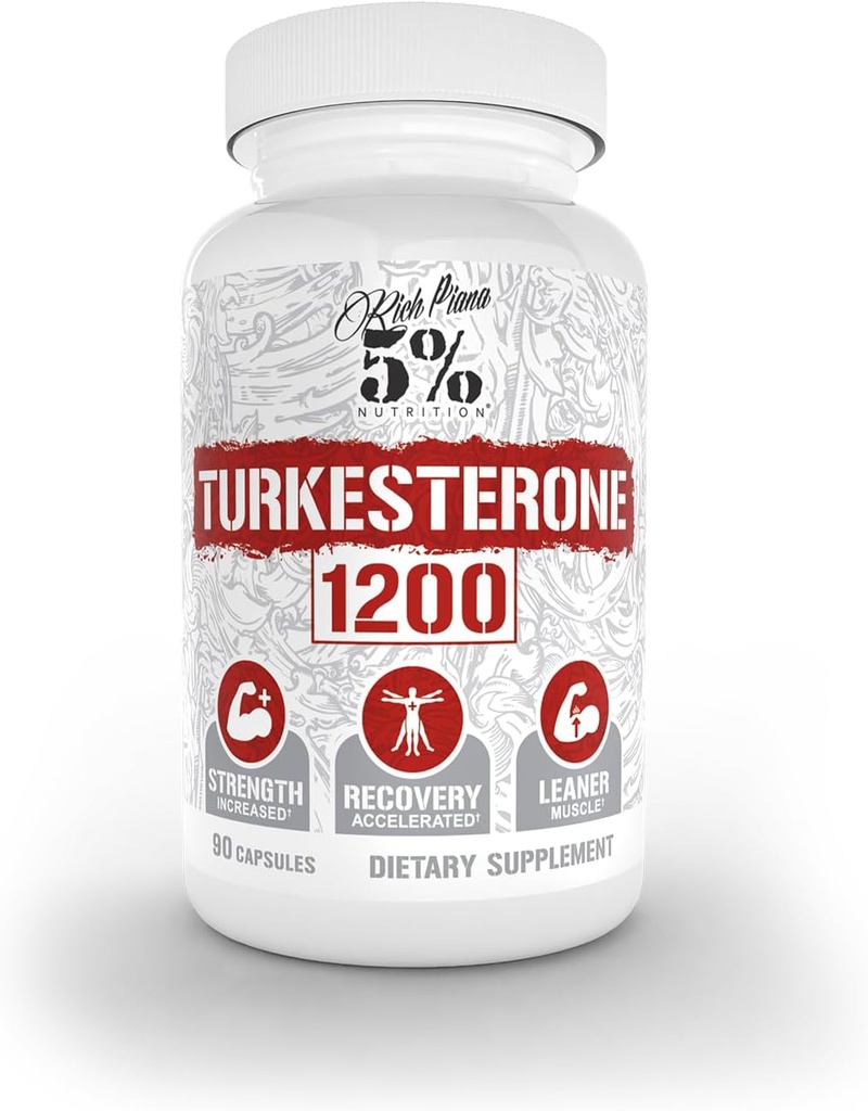 5% Toitumine Turkesteroon 1200mg | Maksimaalne puhtus ja imendumine | Astragiini, tsüklodekstriini ja naringiini kompleks | 90 kapslit (1 kuu pakkumine)