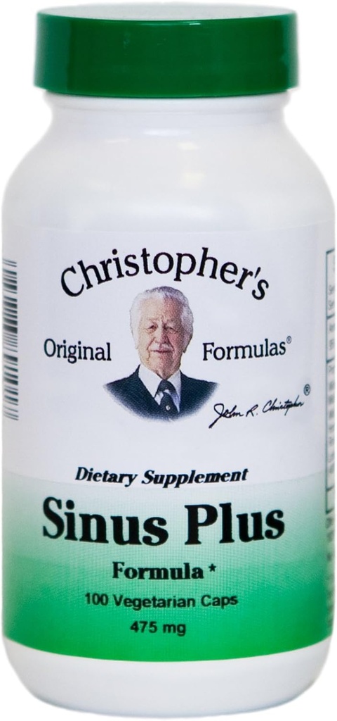 Christopheri originaalvalemid Sinus Plus, Sinus Support Kapslid, Terve maitsetaime sünergistlik segu, 100 krahv