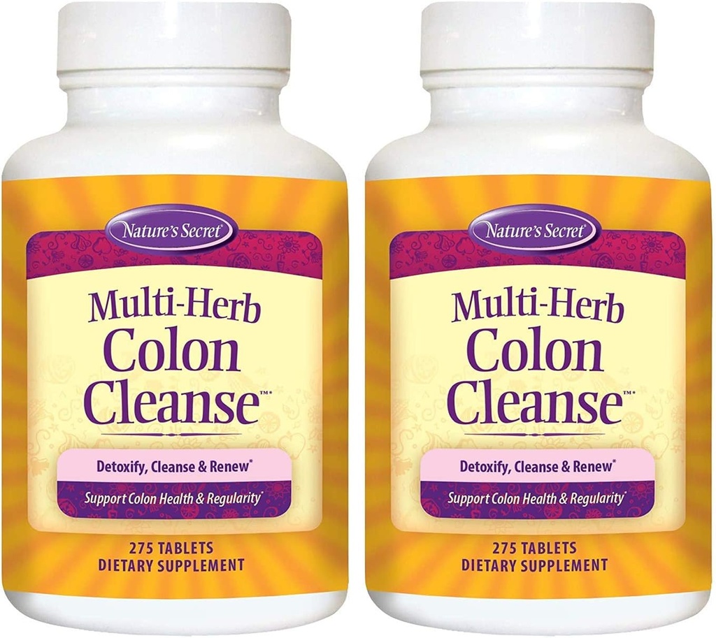 Multi-Herb Colon Cleanse looduse saladus | Toetab seedetrakti tervist ja korrapärasust, 275 tabletti (2. pakk)
