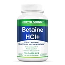 Ensüümiteadus Betaiin HCl koos pepsiiniga - madala maohappe lisand - betaiinvesinikkloriidi lisand - seedetrakti ensüümid - Enzimas Digestivas - 120 kapslit