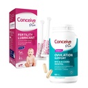 Conceive Plus Fertility Määrdeaine 8 x 4 Gram aplikaatorid ja ovulatsiooni tugi Inositool Supplement 120 Count Bund