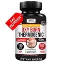 Kaya Naturals Oxy Burn - Thermogenic Taimne valem aktiivseks eluks - Non-GMO & Gluteenivaba - 180 Count