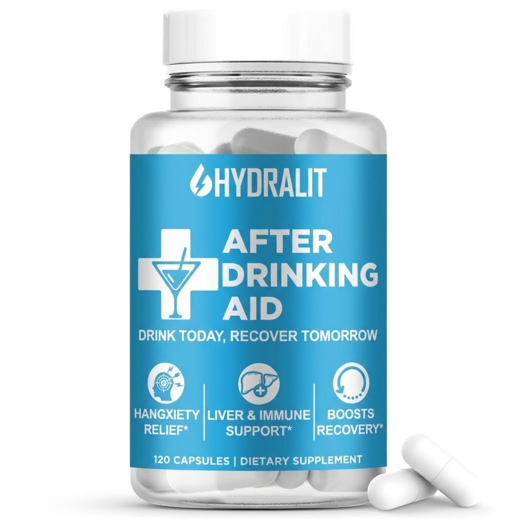Pärast joogiabi täiendamist Pre Game Party pillid elektrolüütide hüdreerimine DHM piimaohakas Weekend taastumine Vitamiinid Relief valem Parem hommikud Alkohol Maks Tervis Toetus 120 kapslit