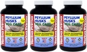 Yerba Prima Psyllium Husks Veg Caps - 180 Count (Pack of 3) - Vegan, Non-GMO, Gluteenivaba, Colon Cleanser, Daily Fiber Supplement Soolestiku Tervise Ja Regulaarsuse