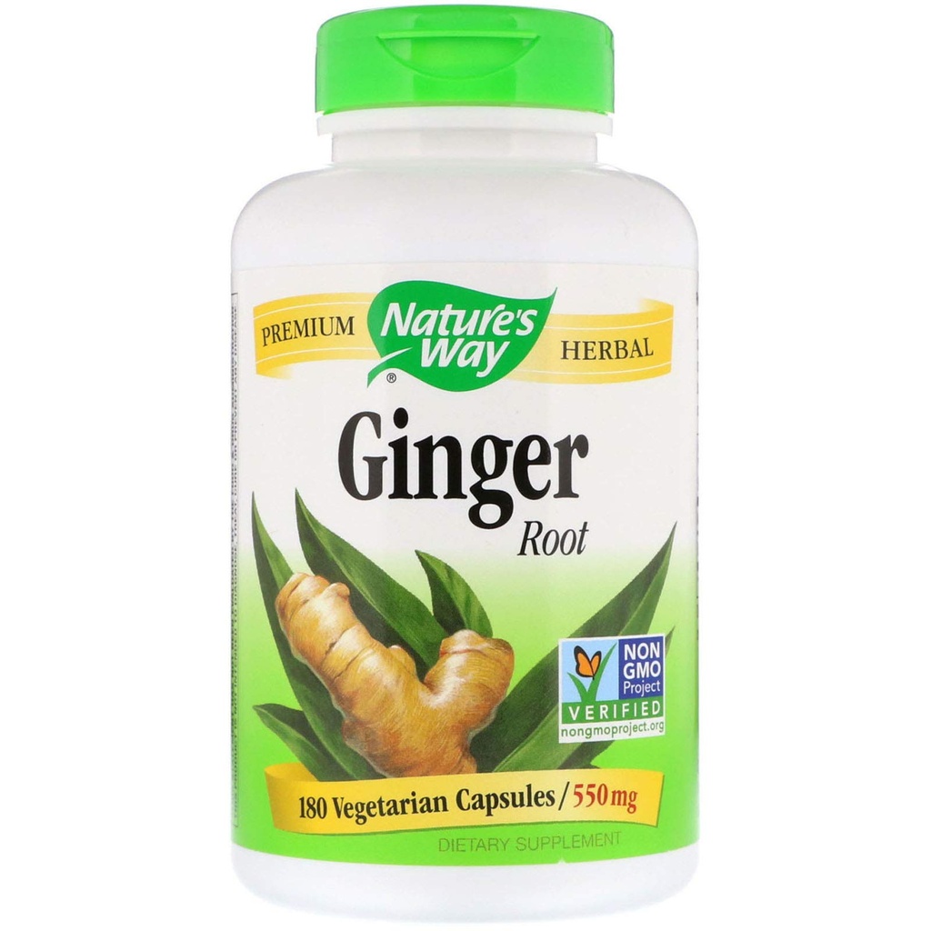 Nature's Way Ginger Juur 550 mg, kapslid 180ea