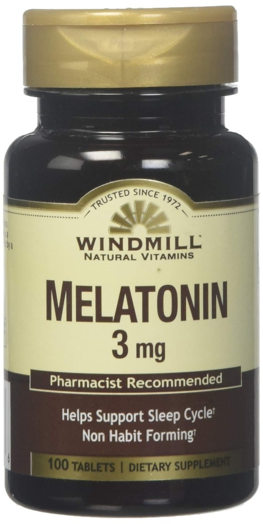 Tuuleveski Tuuleveski Melatoniin 3 Mg Tabs 100'S Tuuleveski