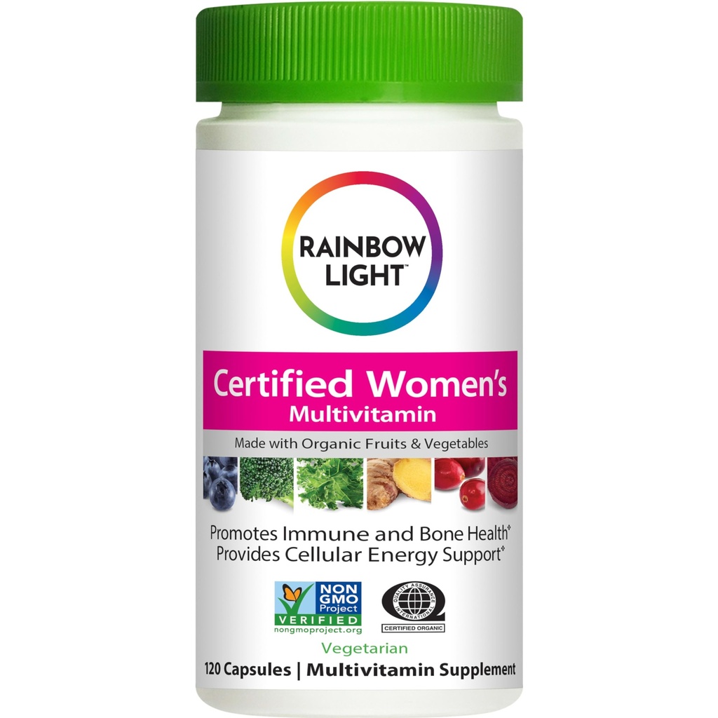 Vikerkaarevalgus sertifitseeritud naised Multivitamiinid, Multivitamiinilisand, 120 kapslit (Pake May Vary)
