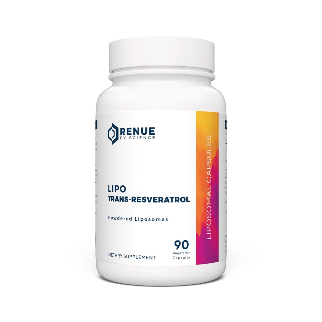Renue by Science Resveratrol | Kõrge tugevusega Liposomaalne Resveratroolilisand | 90 Trans-Resveratrooli kapsleid - 125mg reservatrooli serveerimise kohta | Mitte-GMO | Valmistatud USA-s Kolmanda osapoole testitud