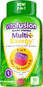 Vitafusion Multi + Energy * Gummy vitamiinid, sisaldab B-vitamiine, et pakkuda energia metabolismi toetust *, 90 Count
